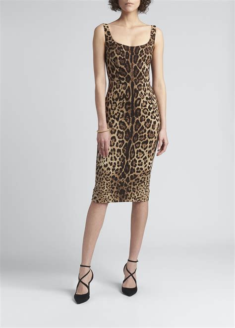 dolce and gabbana leopard dress